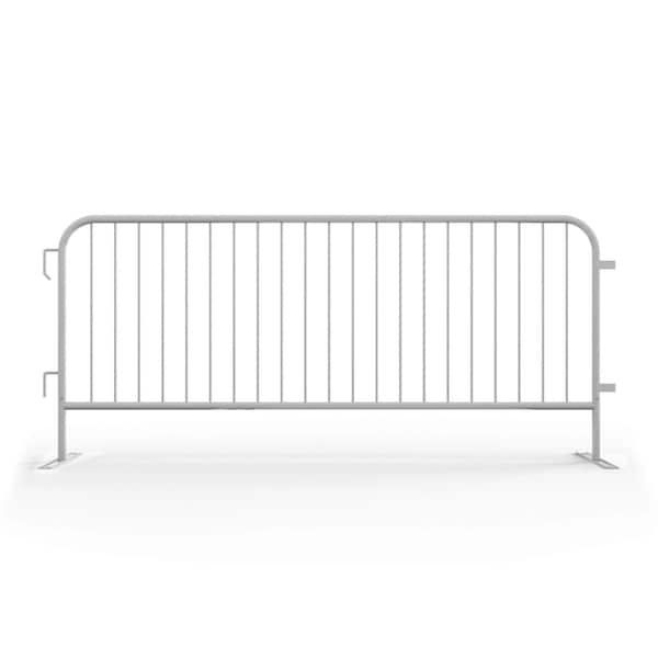 Angry Bull Barricades Steel Barricade, Powder Coating Steel, 44 in. Height, White AC-HDX85-FL-WH - main